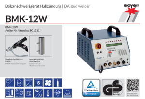 Soyer Short-cycle drawn arc Stud Welding Machine; GERMAN Technology